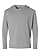 Pullover Vintage Wash Hoodie Washed Gray Ghosted Front View