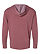 Pullover Vintage Wash Hoodie Washed Rouge Ghosted Back View
