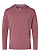 Pullover Vintage Wash Hoodie Washed Rouge Ghosted Front View