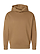 Unisex Luxury Heavy Hoodie Coyote Brown Ghosted Front View