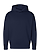 Unisex Luxury Heavy Hoodie Navy Ghosted Front View