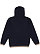 ADULT STATEMENT FLEECE HOODIE Navy/Titanium Back