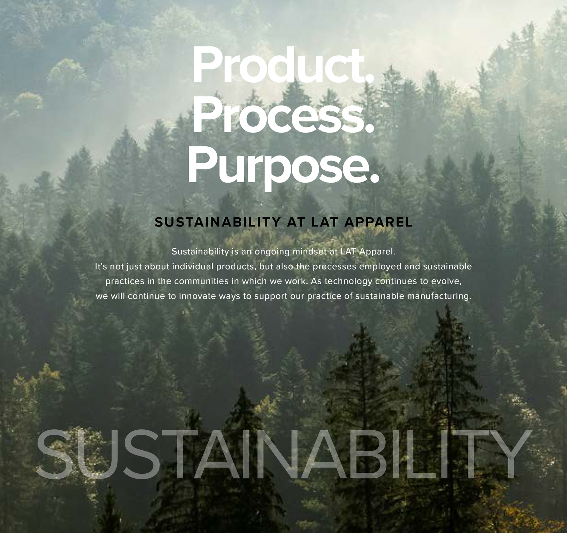 Product. Process. Purpose.