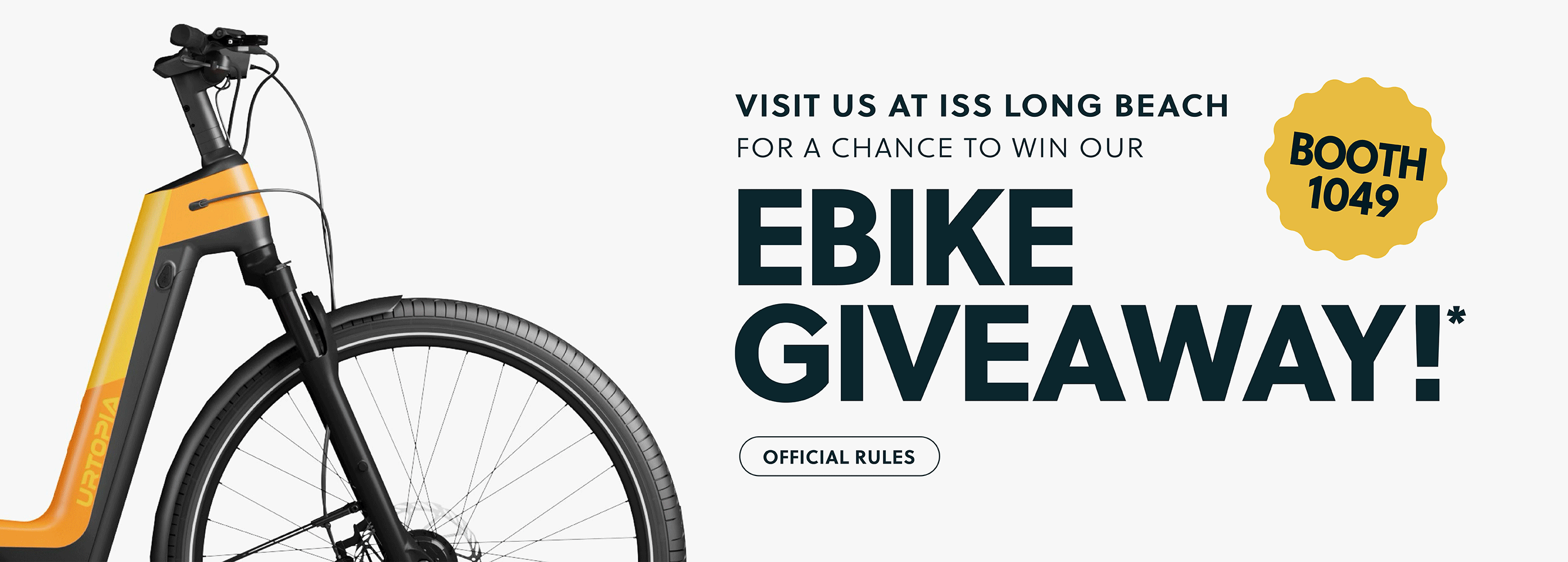 ISS Long Beach EBike Giveaway - Booth 1049